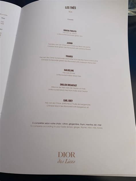 dior delice st tropez|dior des lices menu.